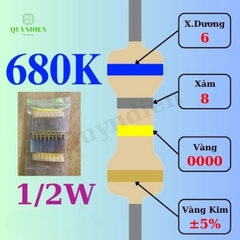 Điện trở Đài Loan 1/2W - 680K