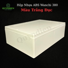 Hộp Nhựa ABS WANCHI 380x260x120mm Màu Trắng Nắp Đục