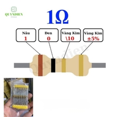 Điện trở Đài Loan 1/4W - 1R