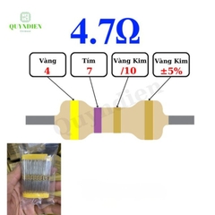 Điện trở Đài Loan 1/4W - 4.7R