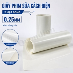 Giấy Phim Sữa Cách Điện 2 Mặt Bóng Dày 0.25mm