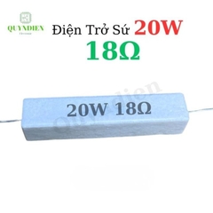 Điện Trở Sứ Nằm 20W - 18R - 5 Con