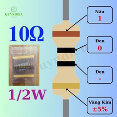 Điện trở Đài Loan 1/2W - 10Ω