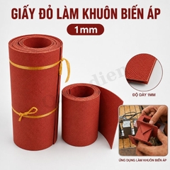 Giấy Cách Điện Làm Khuôn Biến Áp Dày 1mm Màu Đỏ