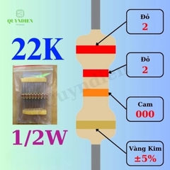 Điện trở Đài Loan 1/2W - 22K