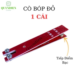 Cò Bóp Phíp Thủy Tinh ĐỎ tiếp điểm Bạc (không dây)