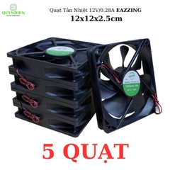 Quạt Tản Nhiệt Không Chổi Than DC 12V 0.28A 120x120x25mm Vuông Làm Mát Tủ Điện, Nguồn, Máy In 3D, PC