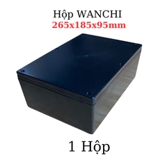 Hộp Nhựa ABS WANCHI 265x185x95mm Màu Đen Nắp Đục