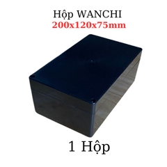 Hộp Nhựa ABS WANCHI 200x120x75mm Màu Đen Nắp Đục