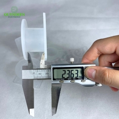 Lõi Nhựa Vuông Tròn 55 Quấn Cuộn Cảm Phân Tần Loa - Màu Trắng Trong