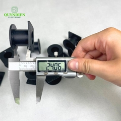 Lõi Khuôn Nhựa Vuông Tròn 40mm Màu Đen