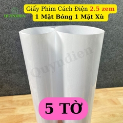 Giấy Phim Cách Điện 1 Mặt Bóng 1 Mặt Xù Dày 0.25mm