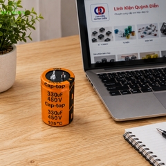 Tụ Hóa Lọc Nguồn 330uf 450VDC CapTop