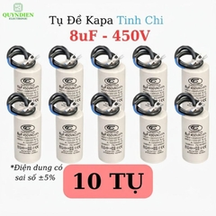 Tụ Đề Máy Bơm Nước 8uF 450VAC Tinh Chi
