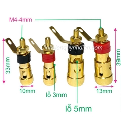 Cọc Loa, trạm loa Nhấn Vàng 1 đôi ( 1 đen + 1 đỏ )