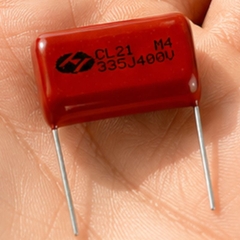 Tụ Kẹo Nâu Đỏ CL21 335J 400V