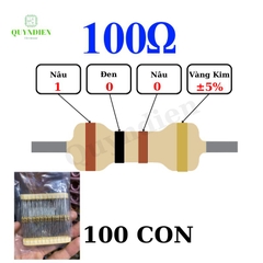 Điện trở Đài Loan 1/4W - 100R