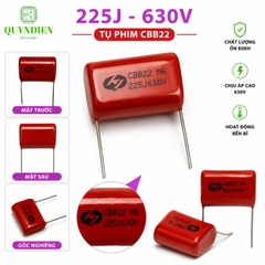 Tụ Kẹo Nâu Đỏ CBB22 225J 630V