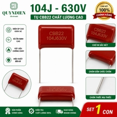 Tụ Kẹo Nâu Đỏ CBB21 104J 630V