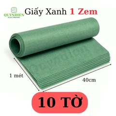 Giấy Xanh Cách Điện 2 Mặt Xù Dày 0.1mm
