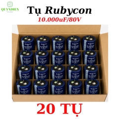 Tụ hóa lọc nguồn Rubycon 80v 10.000uf dùng trong thiết bị âm thanh, nguồn xung