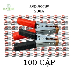 Kẹp Bình ắc quy Acquy 500A Thép Không Rỉ  túi 1 đôi - đỏ + đen
