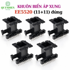 Khuôn Biến Áp Xung EE5520 Đứng (11+11 chân)