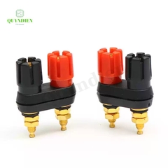 Trạm Loa Ampli Jack Loa Đôi Đỏ Đen M5 Chân Ngắn
