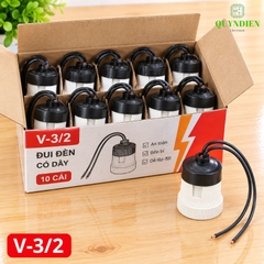Đuôi Đèn Sứ Ren Vặn Xoáy E27 Chịu Nhiệt Cao SOPOKA