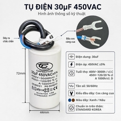 Tụ Đề Máy Bơm Tinh Chi 30uF 450V