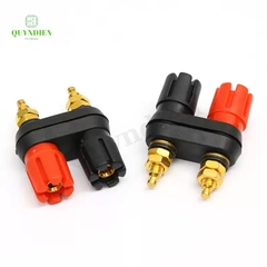 Trạm loa jack bắp chuối, trạm main Ampli, cọc loa đôi M5 chân ngắn