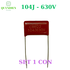 Tụ Kẹo Nâu Đỏ CBB21 104J-630V