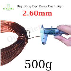 Dây ĐỒNG bọc emay cách điện size 2.60mm
