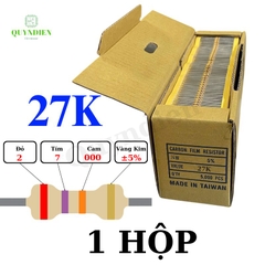 Điện trở Đài Loan 1/4W - 27K