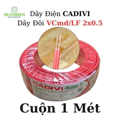 Dây Điện CADIVI Dây Đôi VCmd/LF 2x0.5 – Ruột Đồng Mềm, PVC Chống Cháy