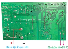 Mạch Sạc 10A dùng cho Acquy 20A ~ 200A tự động 12V/24V