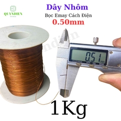 Dây NHÔM bọc emay TIẾN THỊNH size 0.50mm - Cuộn 1Kg