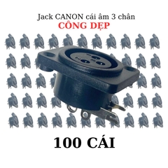 Jack Canon Cái Âm 3 Chân XRL Kết nối microphone mixer cục đẩy vang số lọc xì