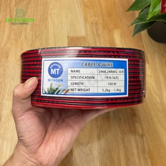 Dây Điện Đôi Mitasun 24AWG Lõi Đồng 16 Sợi Cách Điện PVC
