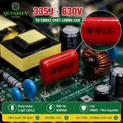 Tụ kẹo Nâu đỏ CBB22 335J 630V