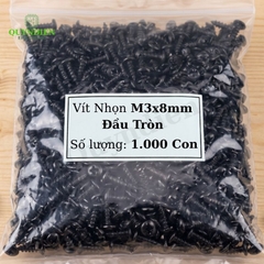 Ốc Vít Nhọn Đầu Tròn M3x8mm