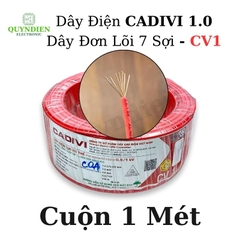 Dây Điện Cadivi 1.0 – Dây Đơn Lõi 7 Sợi CV1 – Dây Cáp Điện, Dây Tiếp Địa, Dây Chống Sét (1 MÉT)
