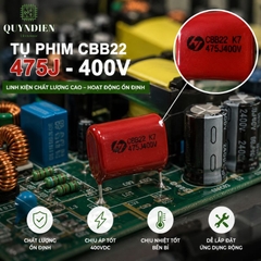 Tụ Kẹo nâu đỏ CBB22 475J-400V