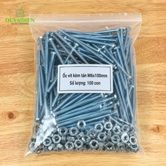 Ốc Vít M6x100mm Có Kèm Tán