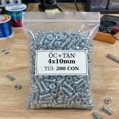 Ốc Vít M4x10mm Có Kèm Tán