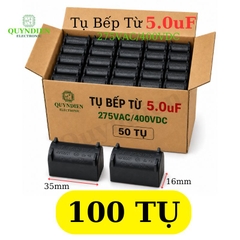 K10 Tụ Bếp Từ 5uF - 400V Loại Đứng - VAT - ( VT0936 ) Tụ bếp 5 MF xanh đứng VÀ (VT0838) Tụ film 1B550D400-51 (BM 5uF J MKP-X2 275VAC/ĐEN