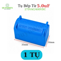 Tụ Bếp Từ 5uF 400VDC 275VAC Màu Xanh Loại Đứng
