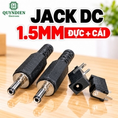 Jack DC 1.5mm Loại nhỏ Đực + Cái (10 Đôi)