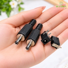 Jack DC 1.5mm Loại nhỏ Đực + Cái (10 Đôi)