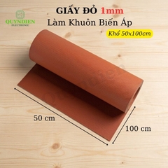 Giấy Cách Điện Làm Khuôn Biến Áp Dày 1mm Màu Đỏ